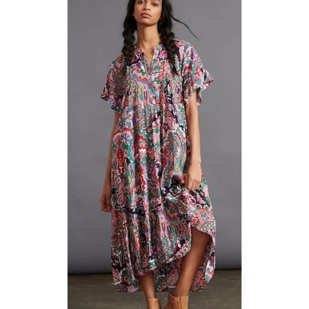 Anthropologie Maeve Antoinette Midi Dress